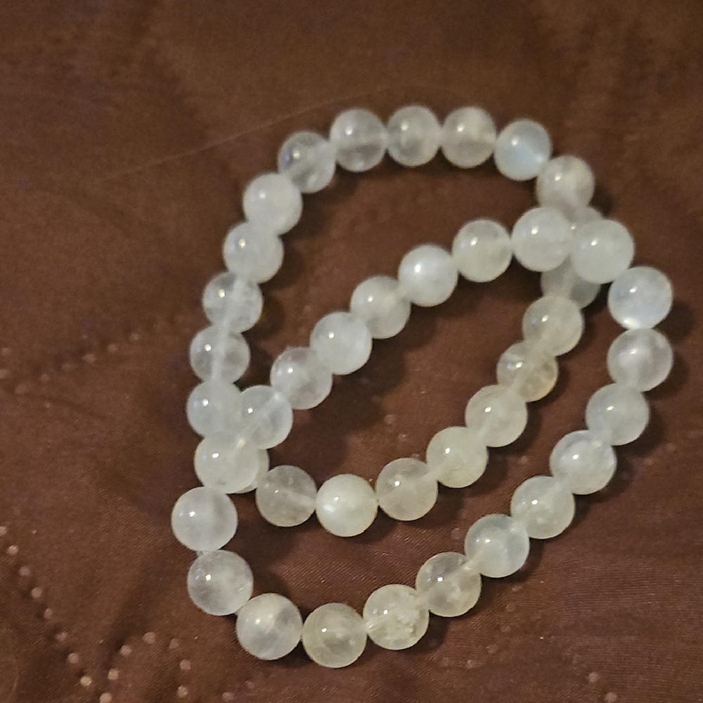Elegant White Moonstone Bracelets